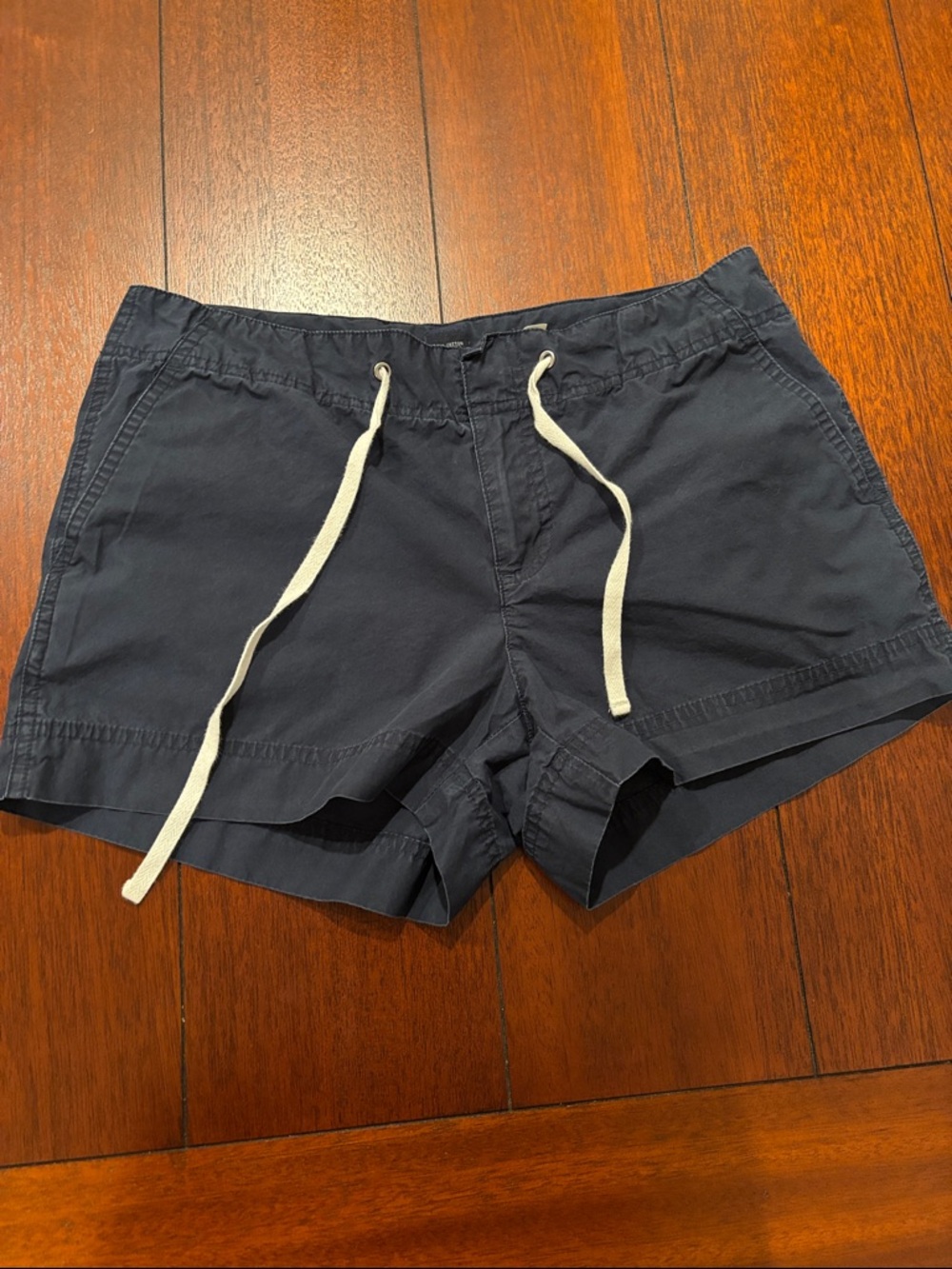 GAP Women’s Navy Drawstring Cotton Shorts Size L